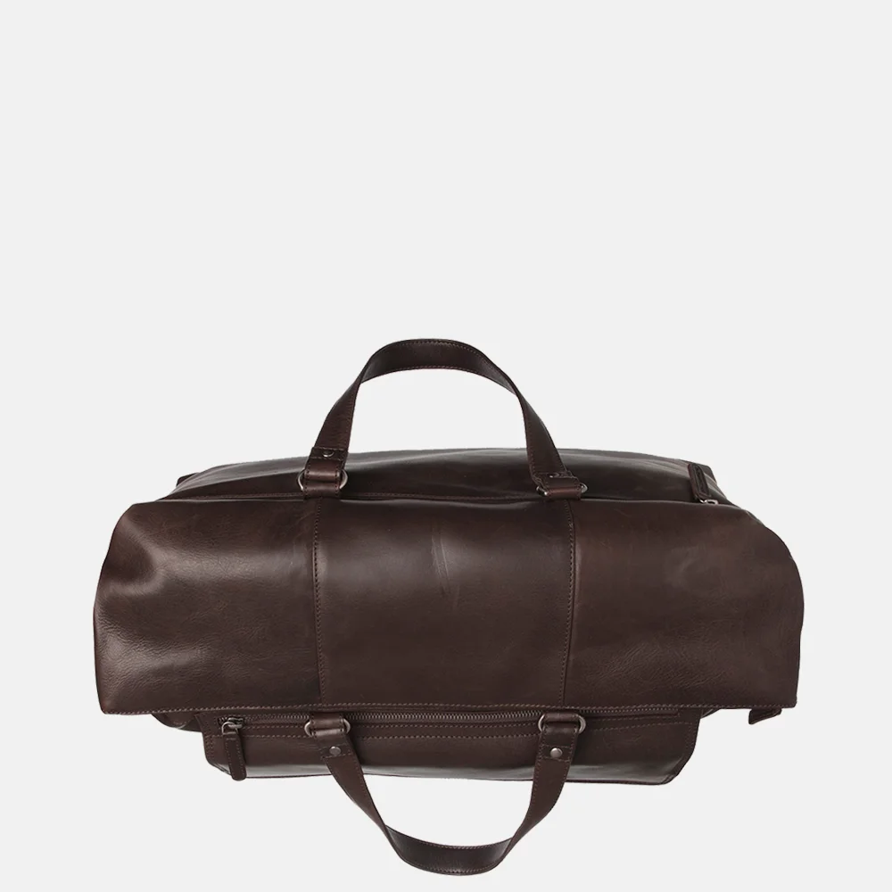 Chesterfield Lazio weekendtas dark brown bij Duifhuizen