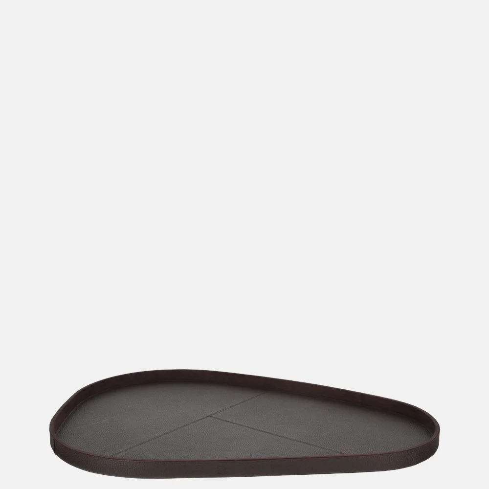 Chamada leren dienblad organisch effen XL donkerbruin