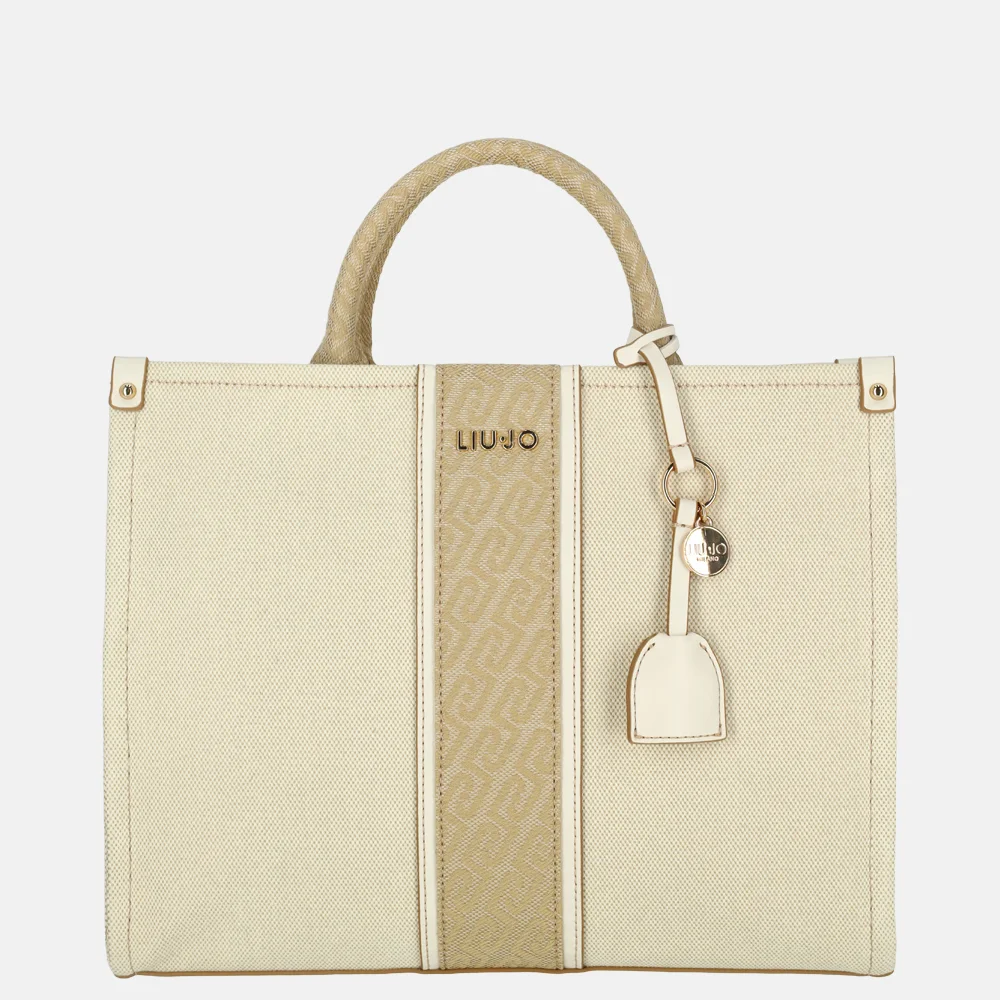 Liu Jo Ridhi tote shopper M neutro/cream bij Duifhuizen