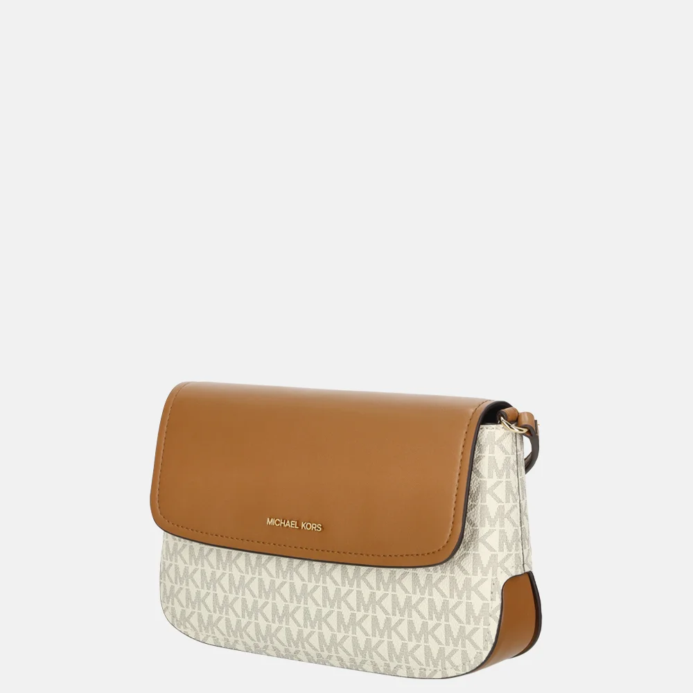 Michael Kors Alice crossbody tas S vanilla/acorn bij Duifhuizen