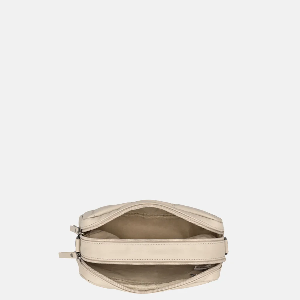 Enrico Benetti Quinn crossbody tas taupe bij Duifhuizen