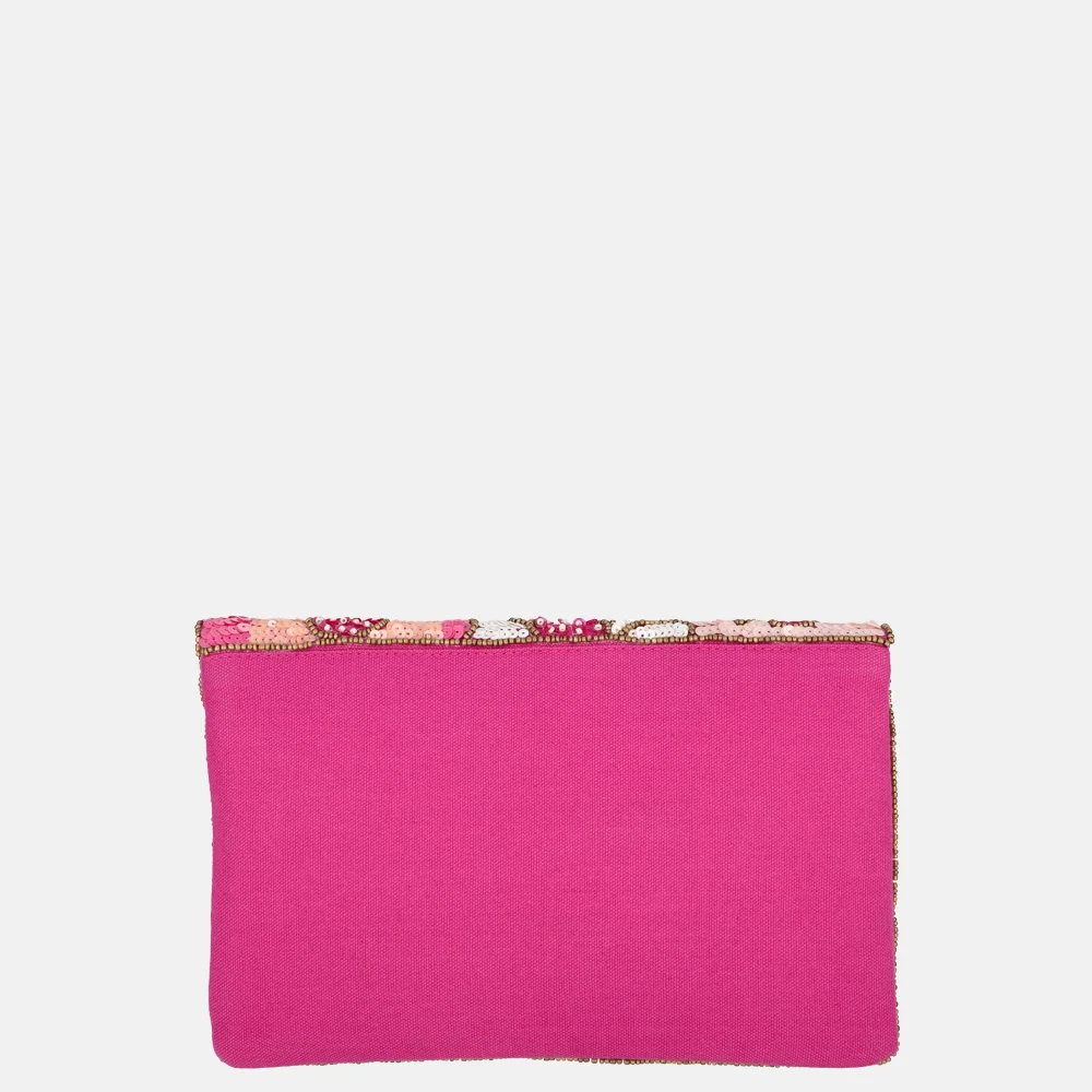 Bulaggi flower clutch fuchsia bij Duifhuizen