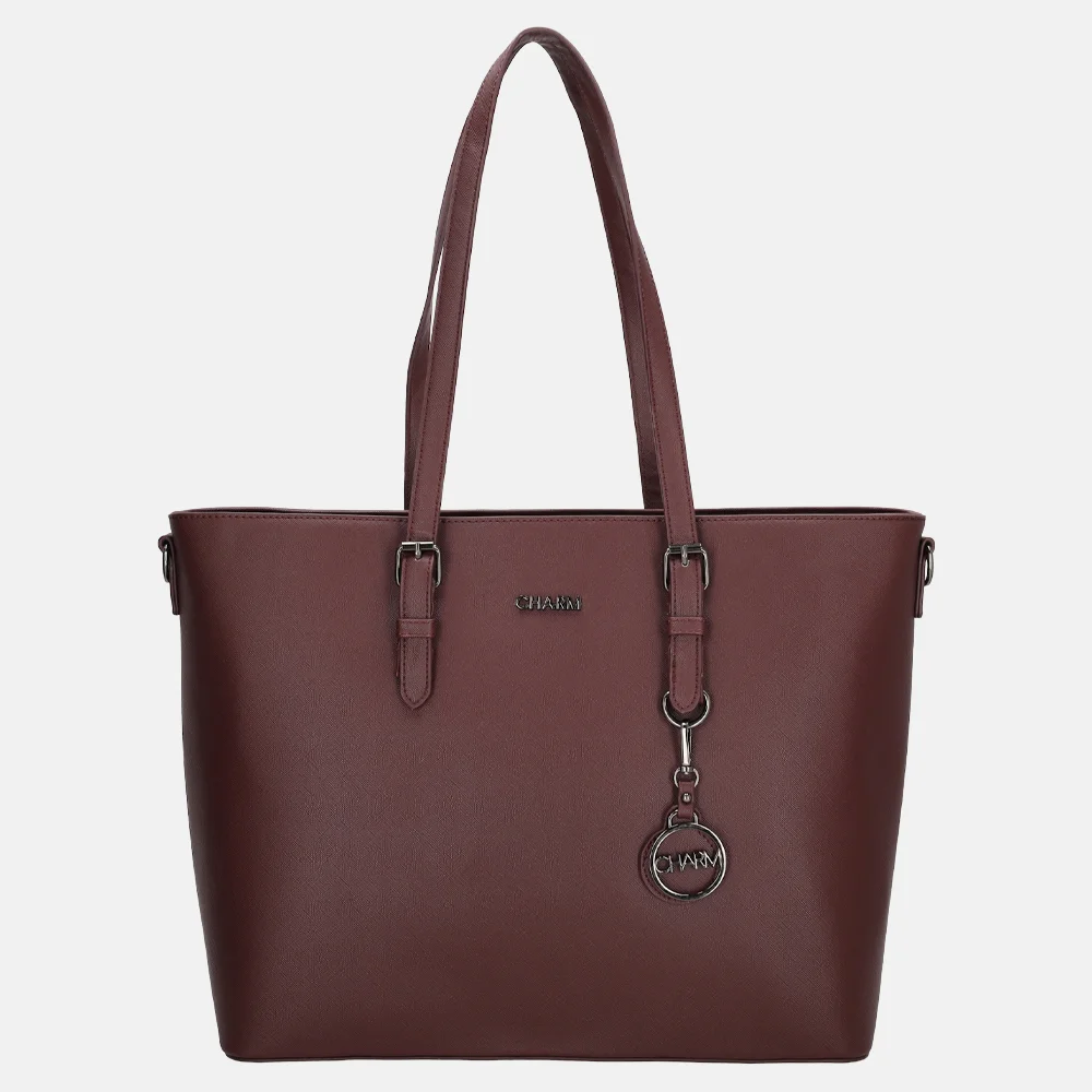 Charm London shopper L bordeaux bij Duifhuizen