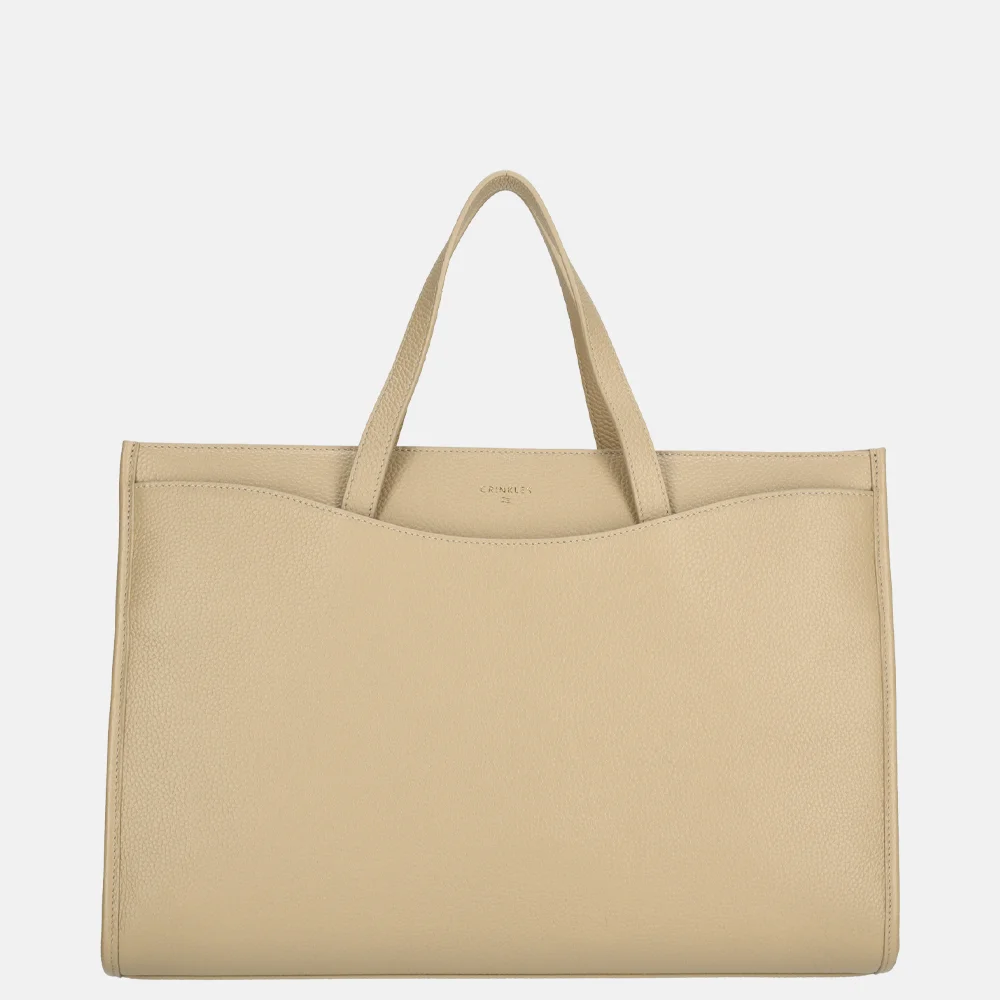 Crinkles laptoptas 13 inch sabbia bij Duifhuizen
