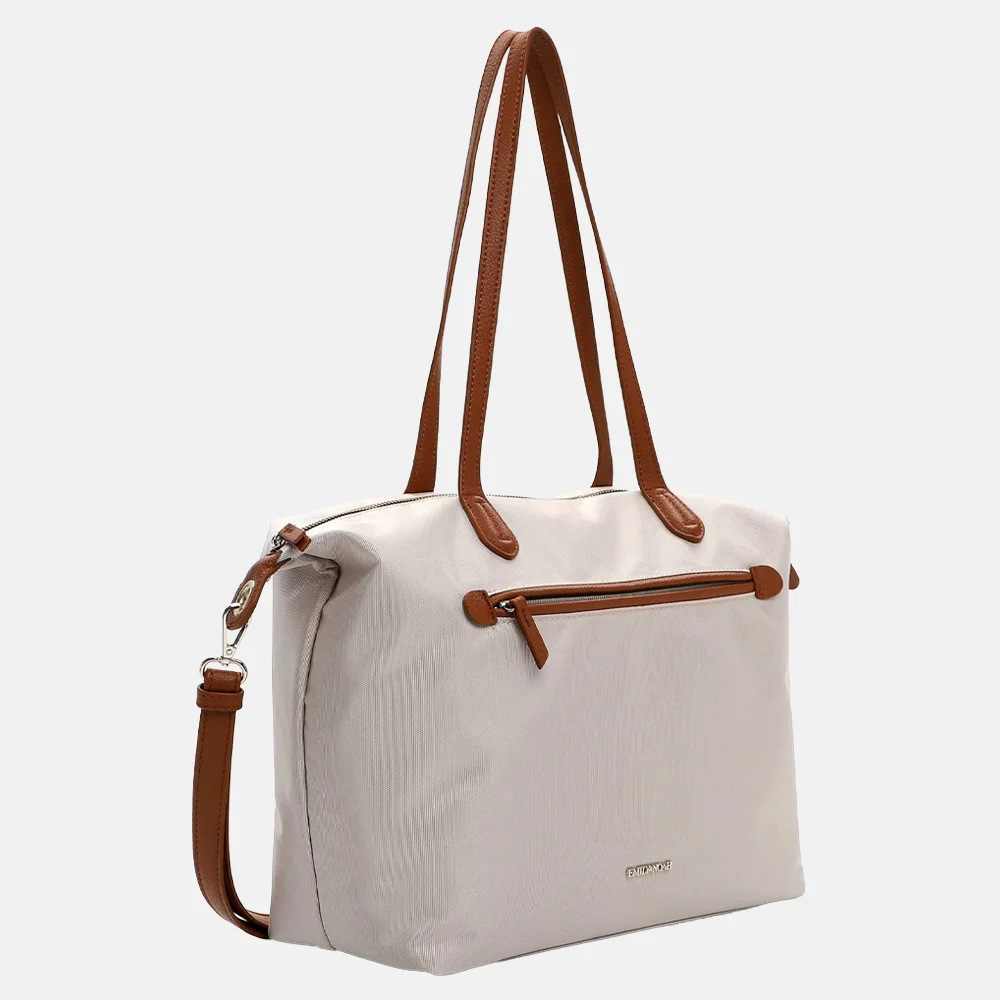 Emily & Noah Jarina shopper beige bij Duifhuizen