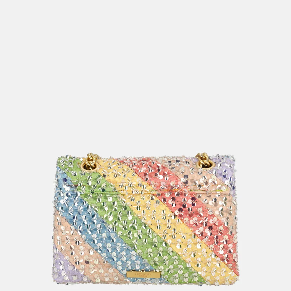 Kurt Geiger Kensington schoudertas rainbow lovertjes M multi/other bij Duifhuizen