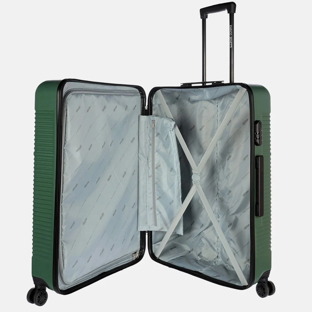 Enrico Benetti Spinner Louisville koffer 75 cm olijf bij Duifhuizen