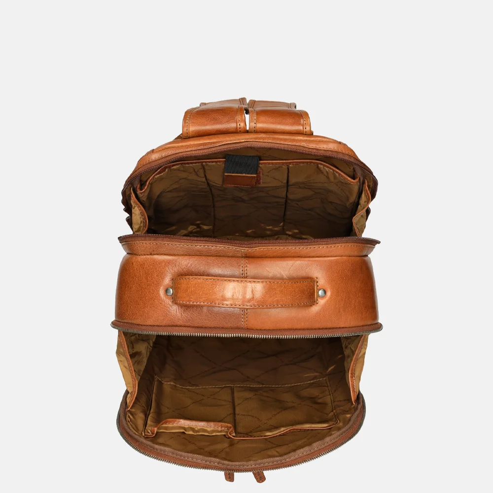 Chesterfield Maggiore laptoprugzak cognac bij Duifhuizen