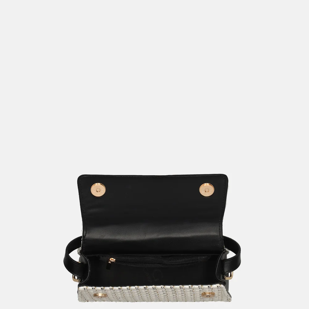 Firenze crossbody tas boucle black/white bij Duifhuizen