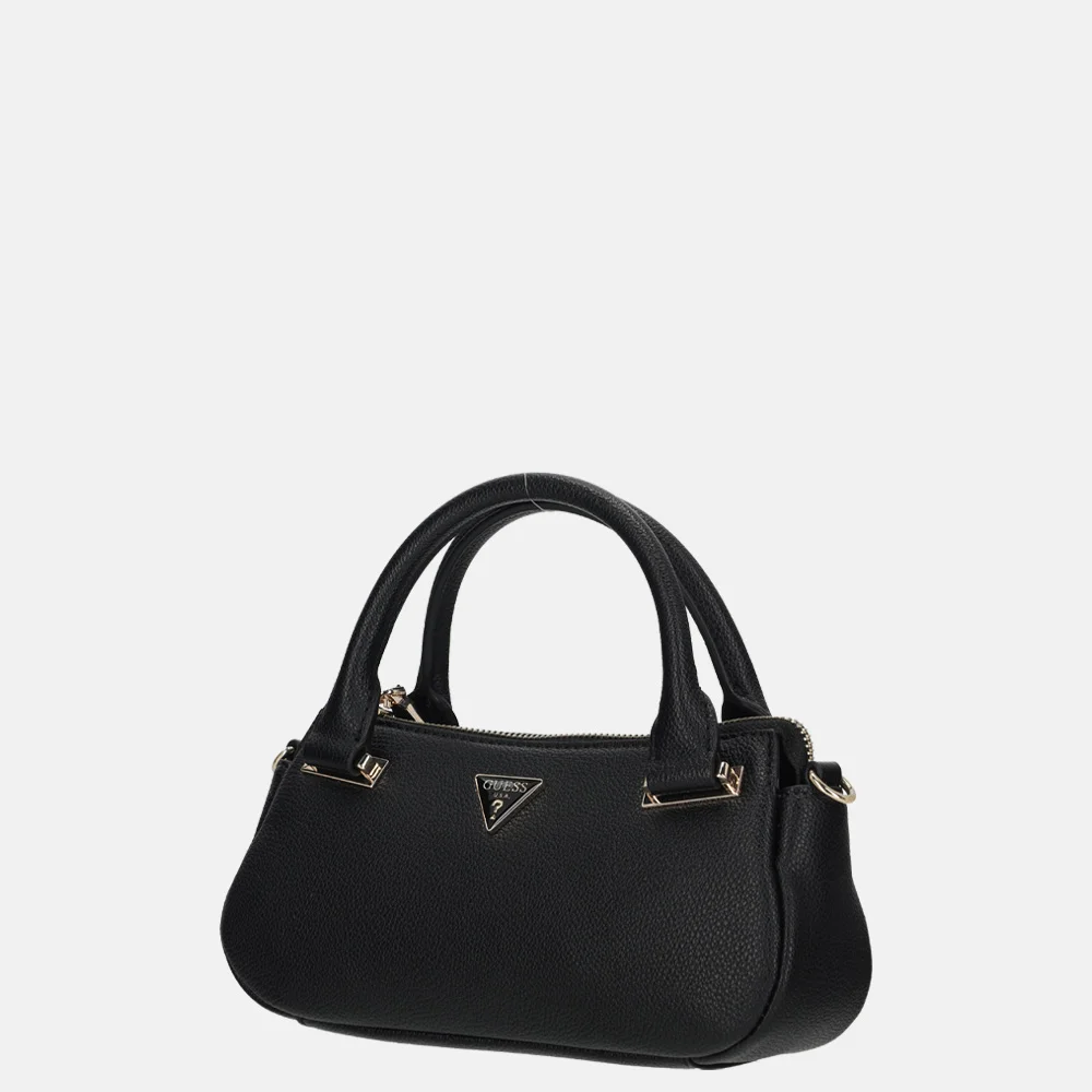 Guess Evie mini satchel handtas black bij Duifhuizen