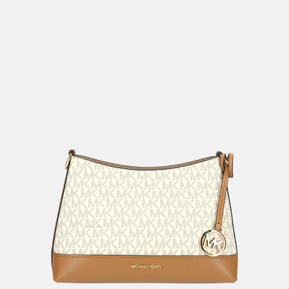 Michael Kors crossbody tas S vanille/acorn bij Duifhuizen