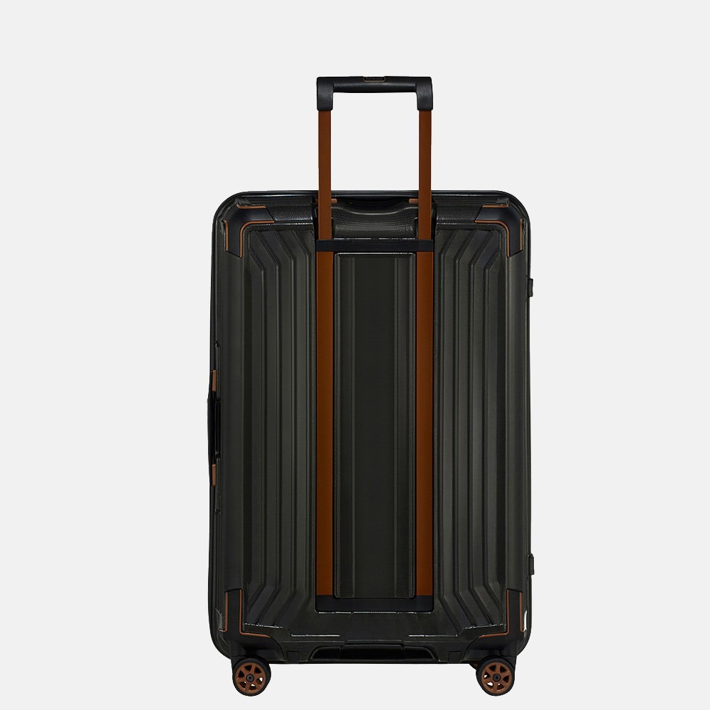 Samsonite Lite-Box spinner 69 cm black copper bij Duifhuizen