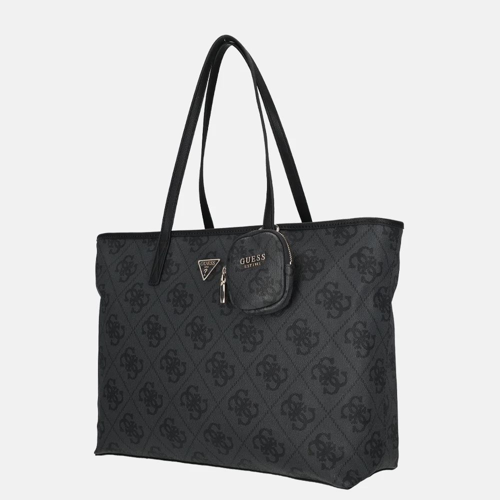 Guess Power play shopper L coal logo bij Duifhuizen