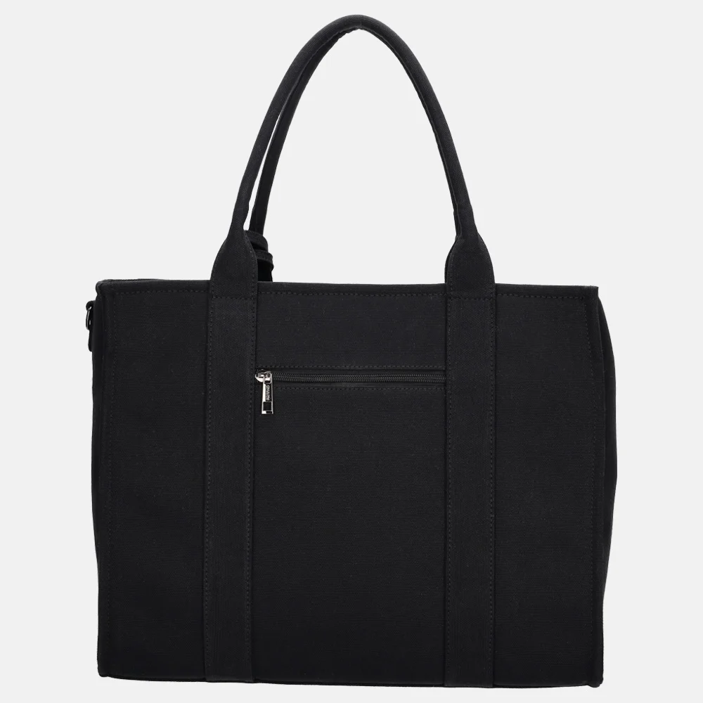 Charm London shopper/laptoptas 15 inch zwart bij Duifhuizen