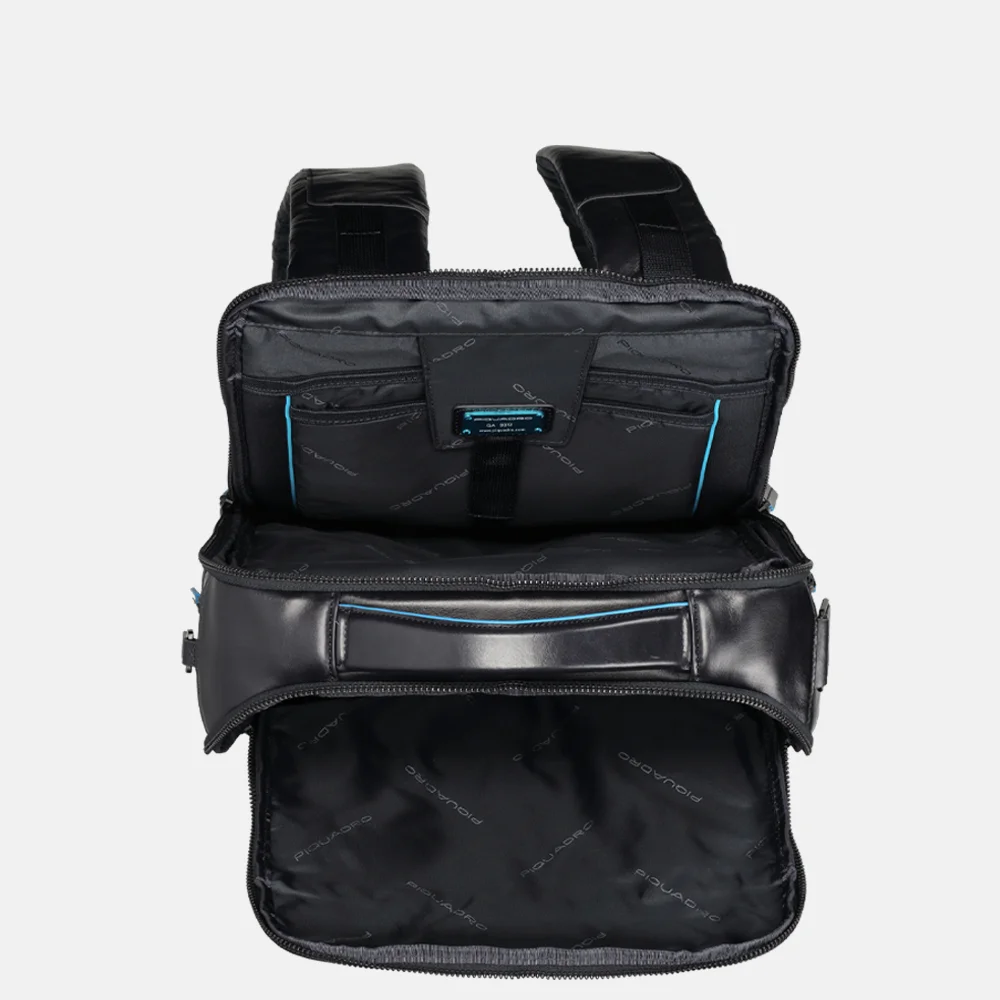 Piquadro laptoprugzak 15.6 inch blue bij Duifhuizen