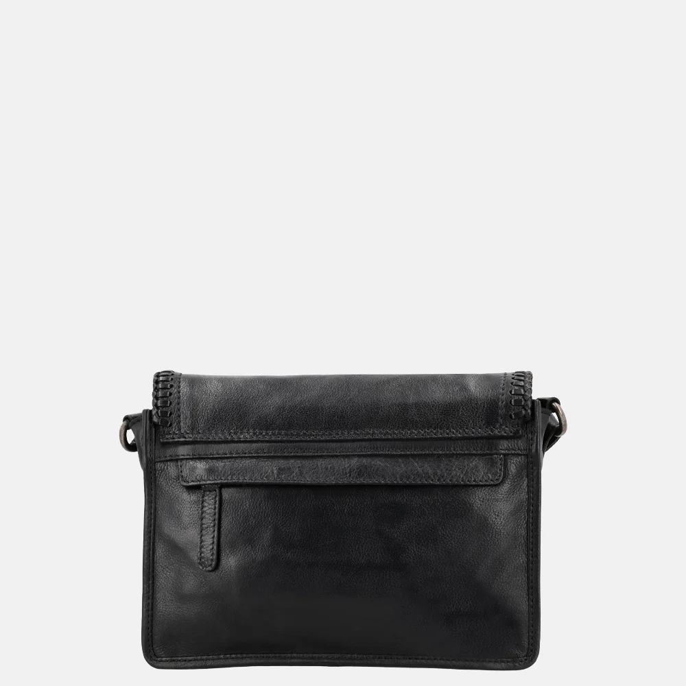 Hide & Stitches Country crossbody tas overslag zwart bij Duifhuizen