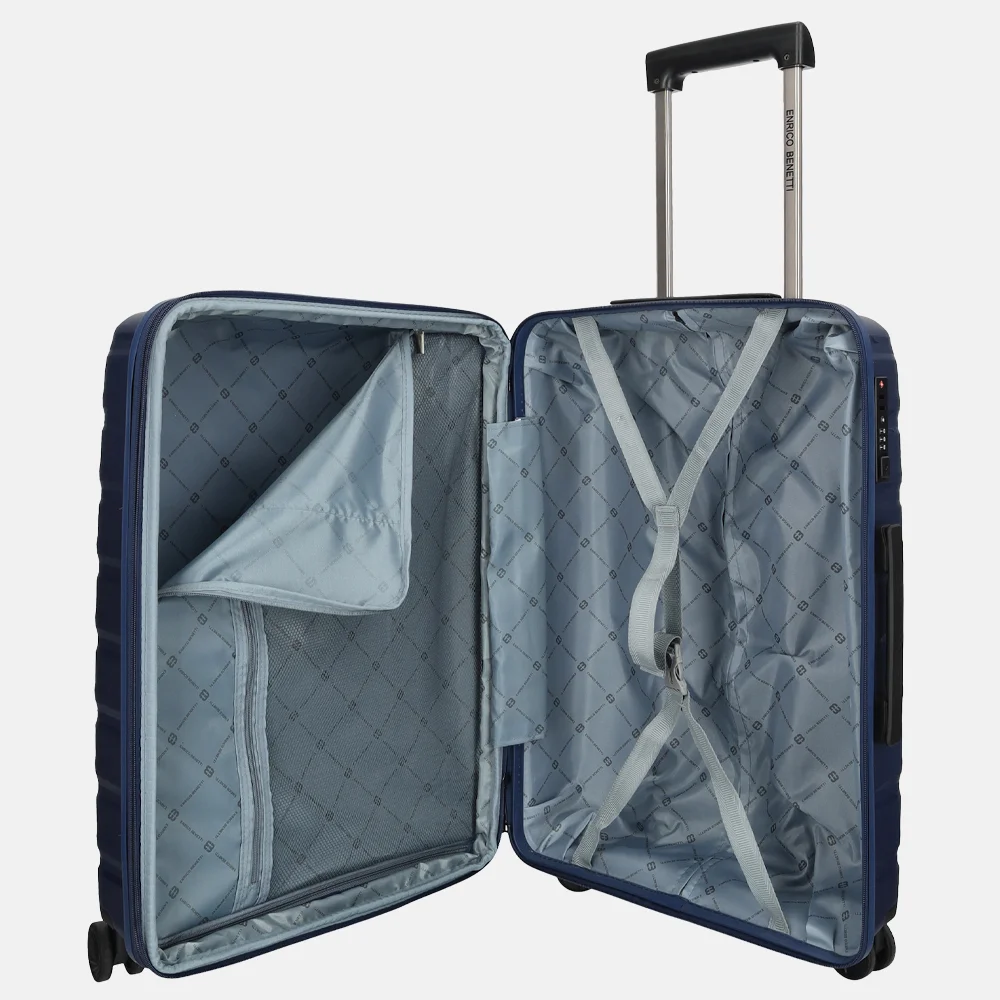 Enrico Benetti  San Francisco reiskoffer 65 cm blauw bij Duifhuizen