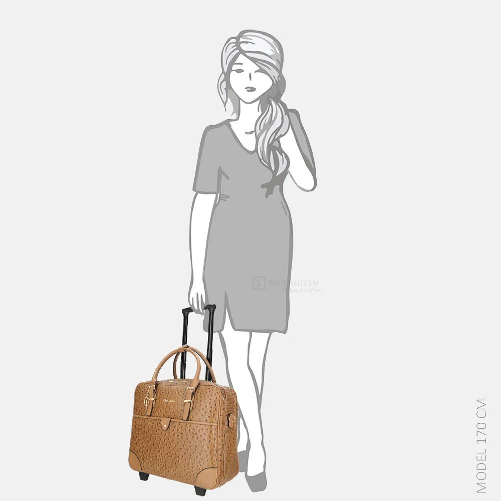 Olivia Lauren business trolley Kiara bruin bij Duifhuizen