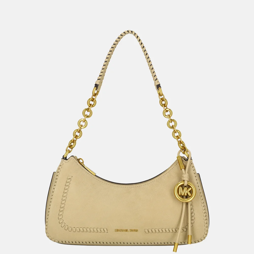 Michael Kors Nolita chain pouchette schoudertas M khaki bij Duifhuizen