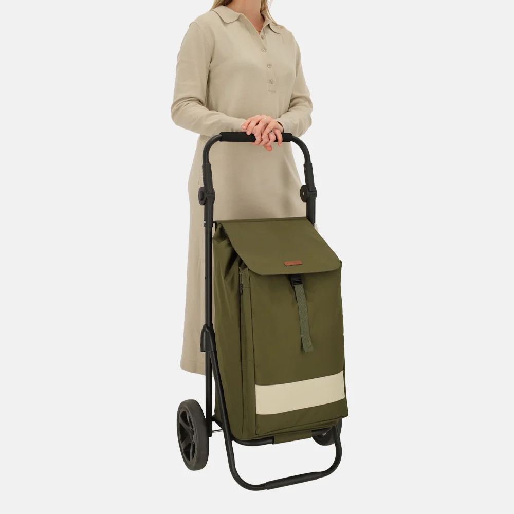 Beagles boodschappentrolley olijfgroen bij Duifhuizen