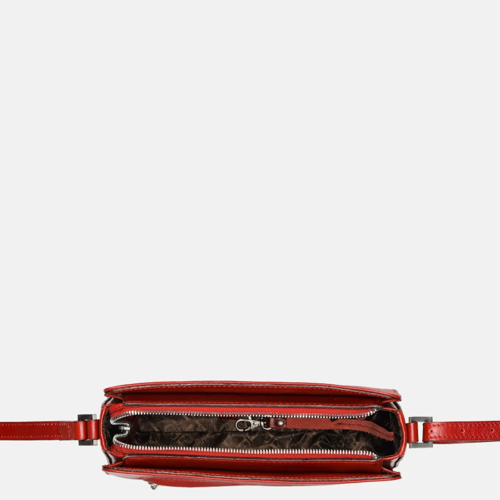 Claudio Ferrici Classico schoudertas red bij Duifhuizen