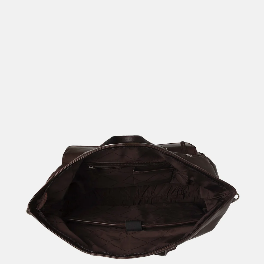 Chesterfield Lazio weekendtas dark brown bij Duifhuizen