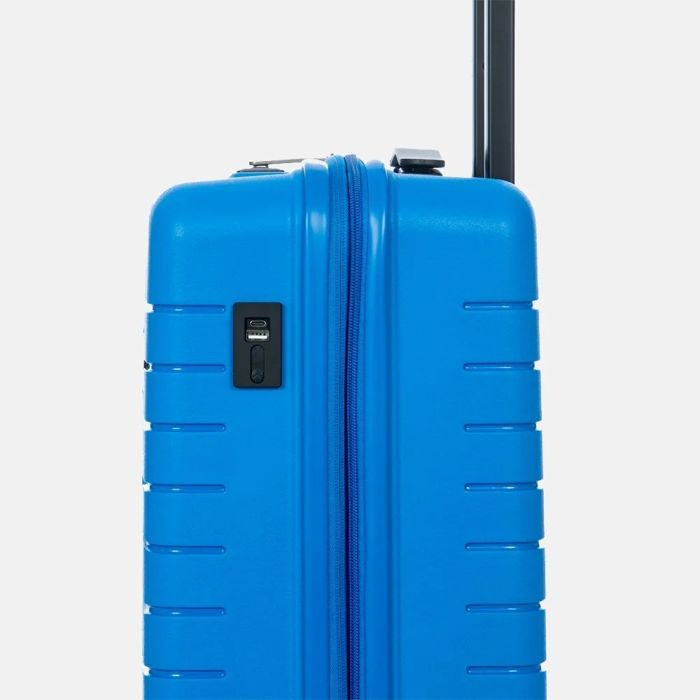 Bric's Ulisse  Expandable handbagage koffer 55 cm electric blue bij Duifhuizen