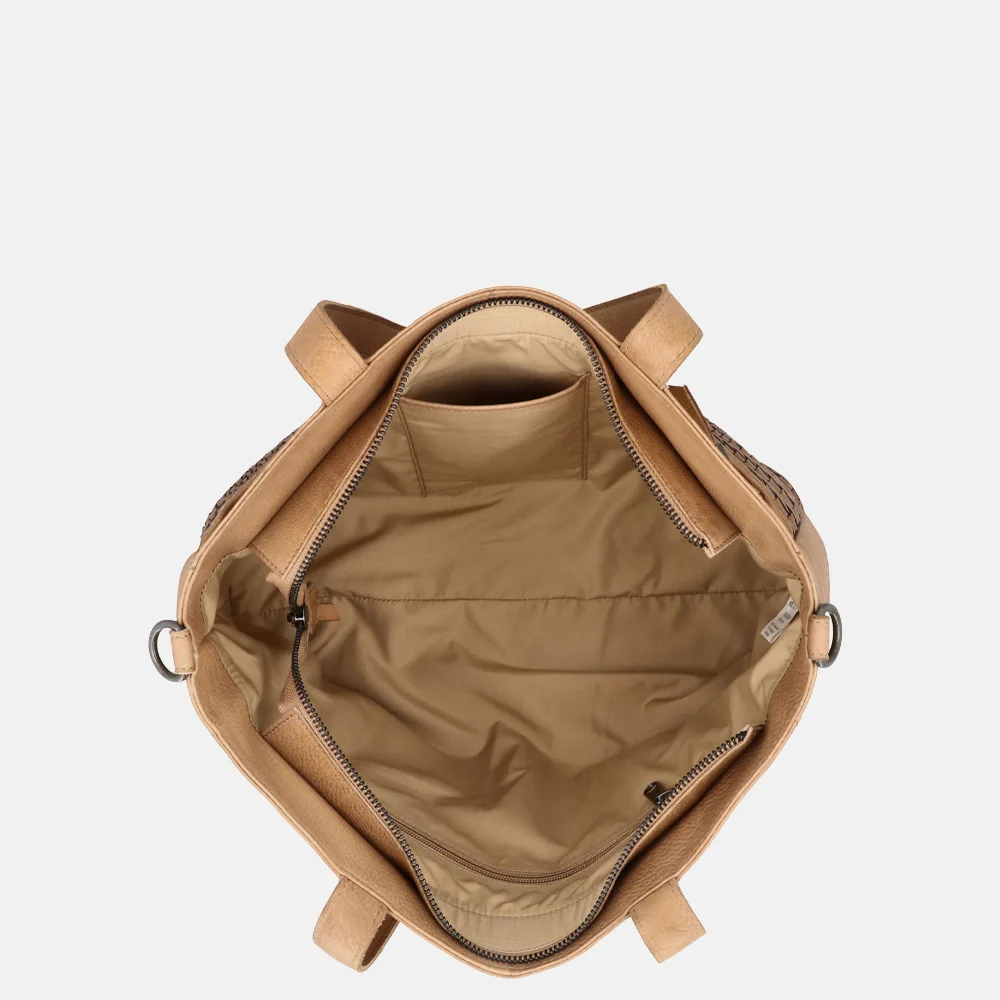 Hide & Stitches Inspired shopper zand bij Duifhuizen