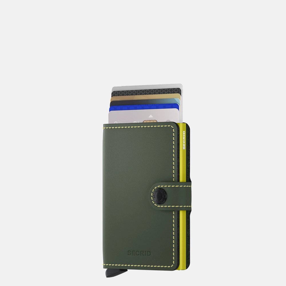 Secrid Miniwallet pasjeshouder matte green & lime bij Duifhuizen