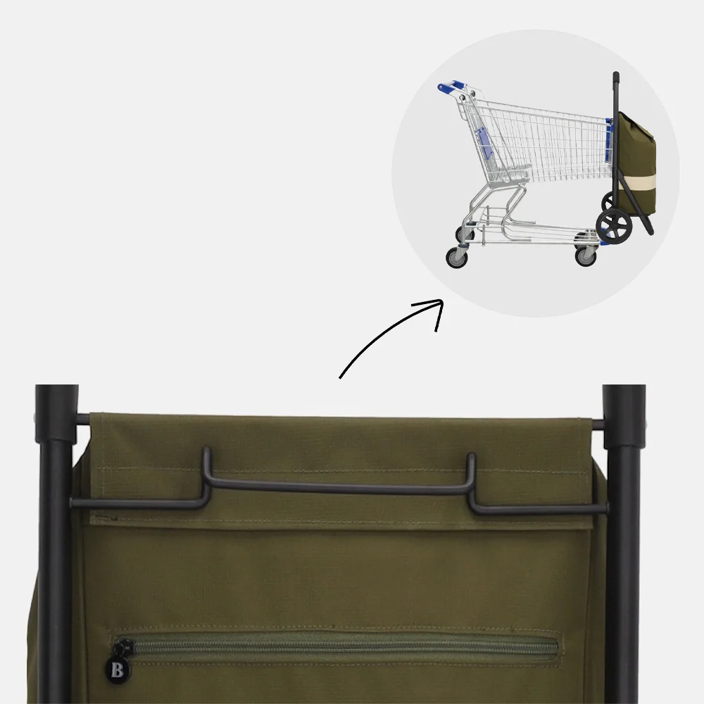 Beagles boodschappentrolley olijfgroen bij Duifhuizen