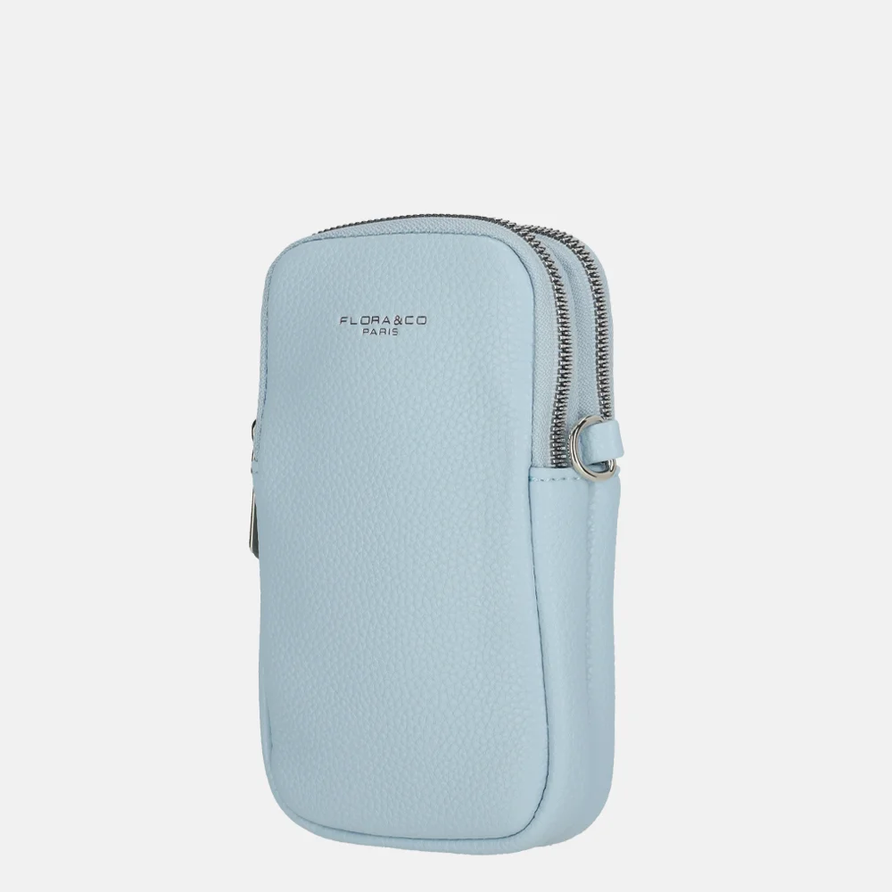 Flora & Co telefoontas light blue bij Duifhuizen