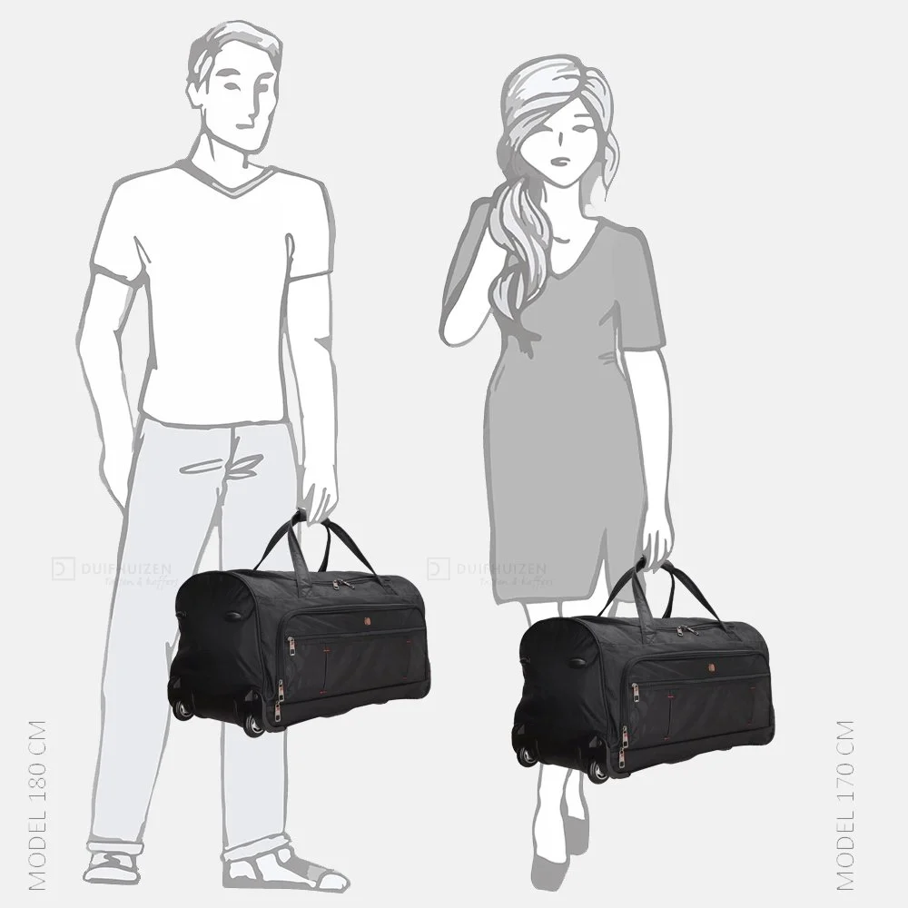 Enrico Benetti Cornell reistas met wielen 65 cm zwart bij Duifhuizen