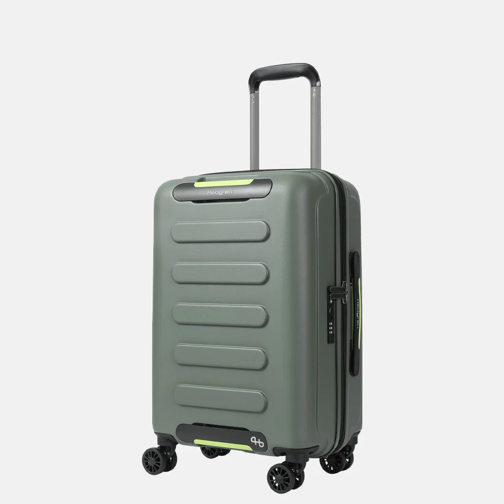 Hedgren Comby spinner handbagage koffer 55 cm olive bij Duifhuizen