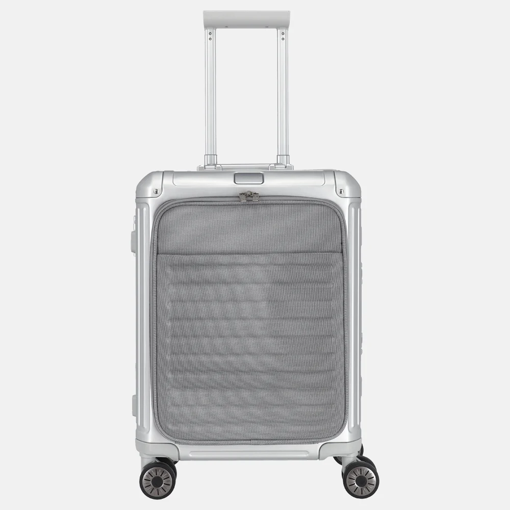 Travelite Next Frontpocket handbagage koffer 55 cm silver