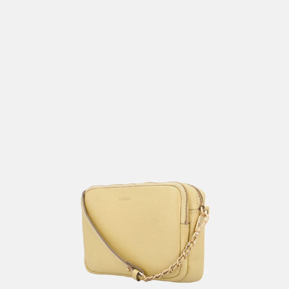 Loulou Essentiels Emilie crossbody tas sorbet yellow bij Duifhuizen