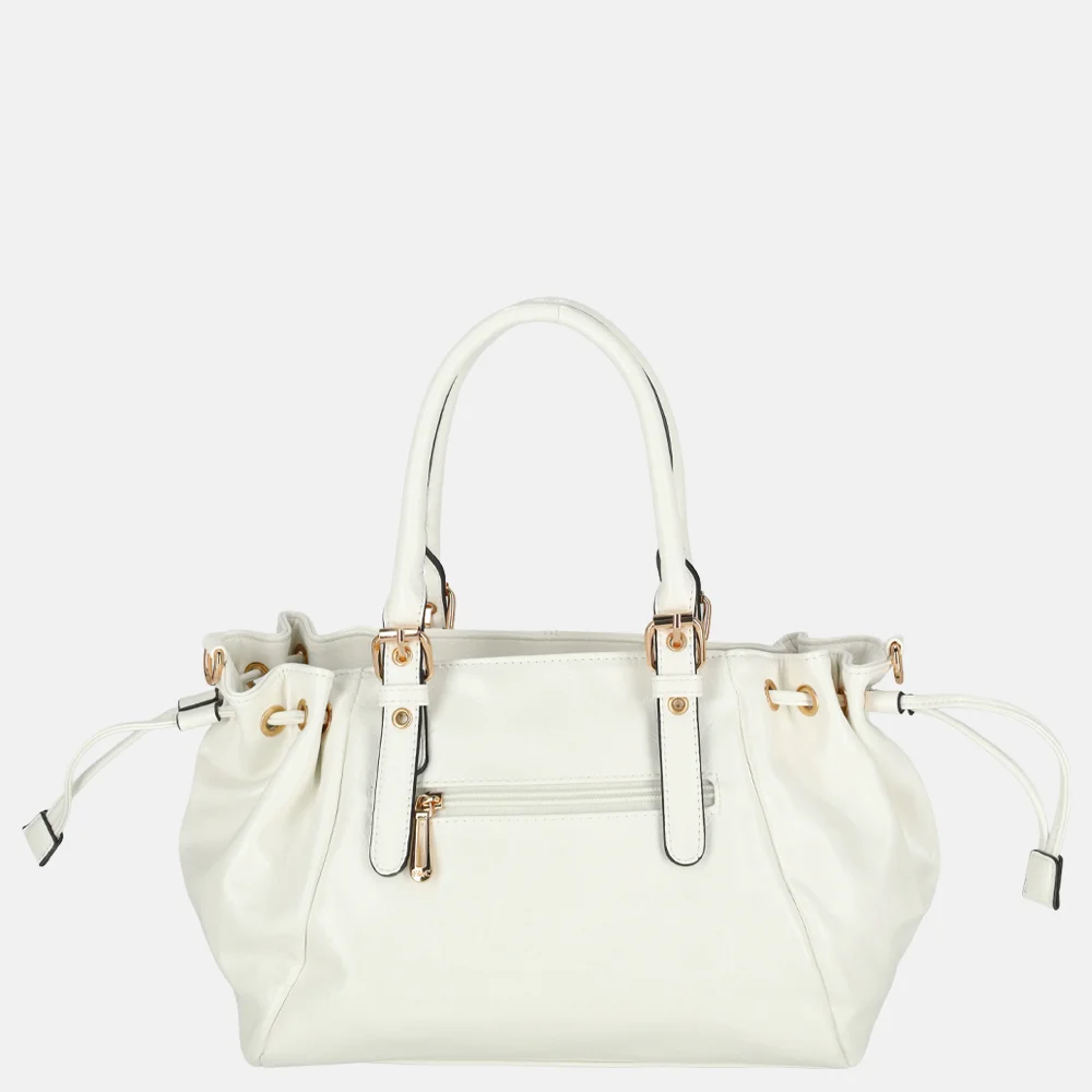 Flora & Co handtas lak white bij Duifhuizen