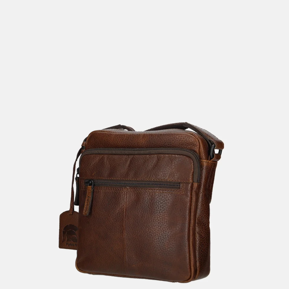 Pylos Sarda crossbody tas brandy bij Duifhuizen