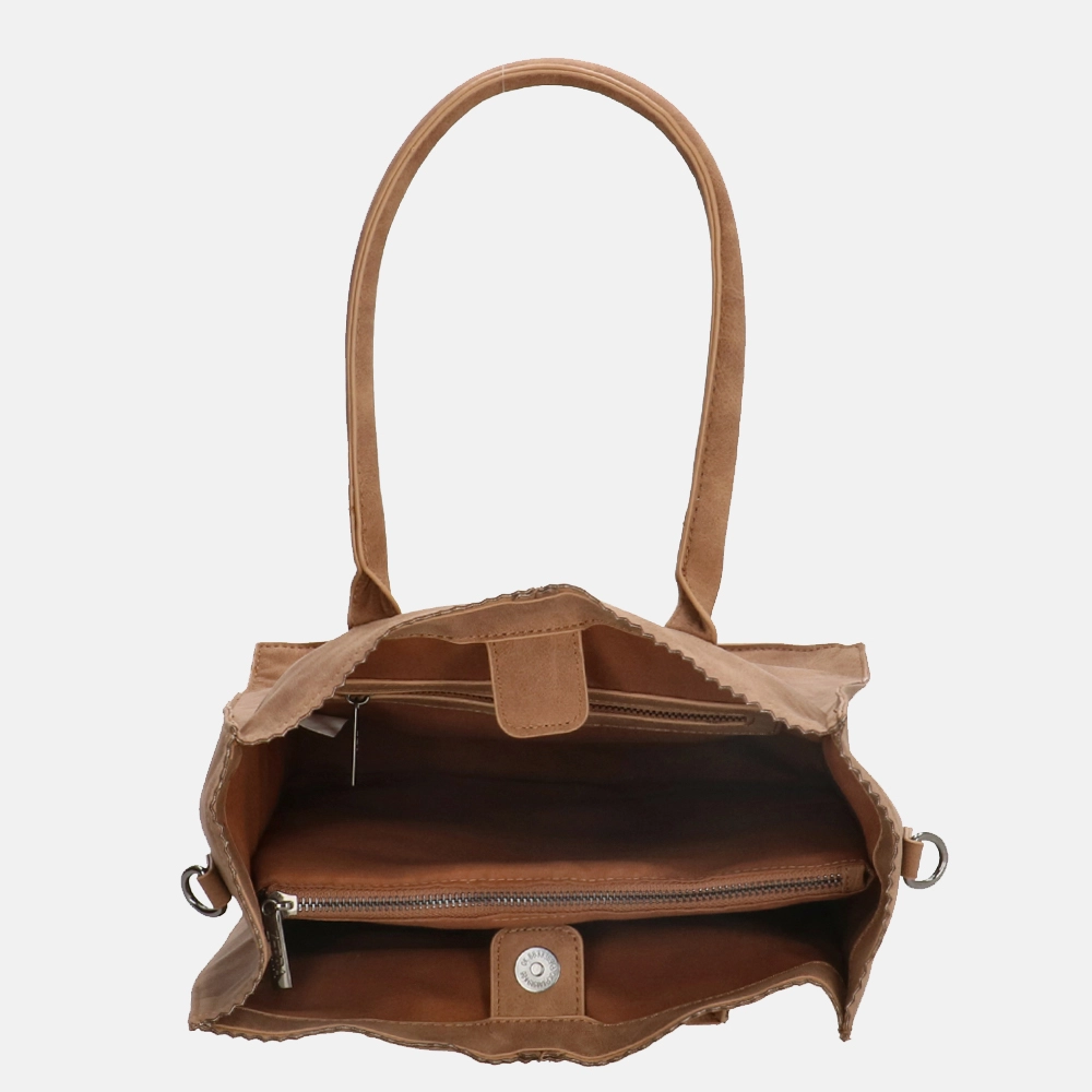 Zebra Trends Rosa shopper camel bij Duifhuizen