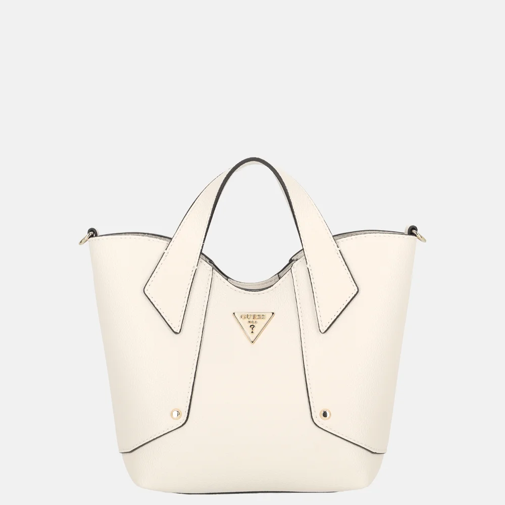 Guess Darcy mini tote handtas stone bij Duifhuizen