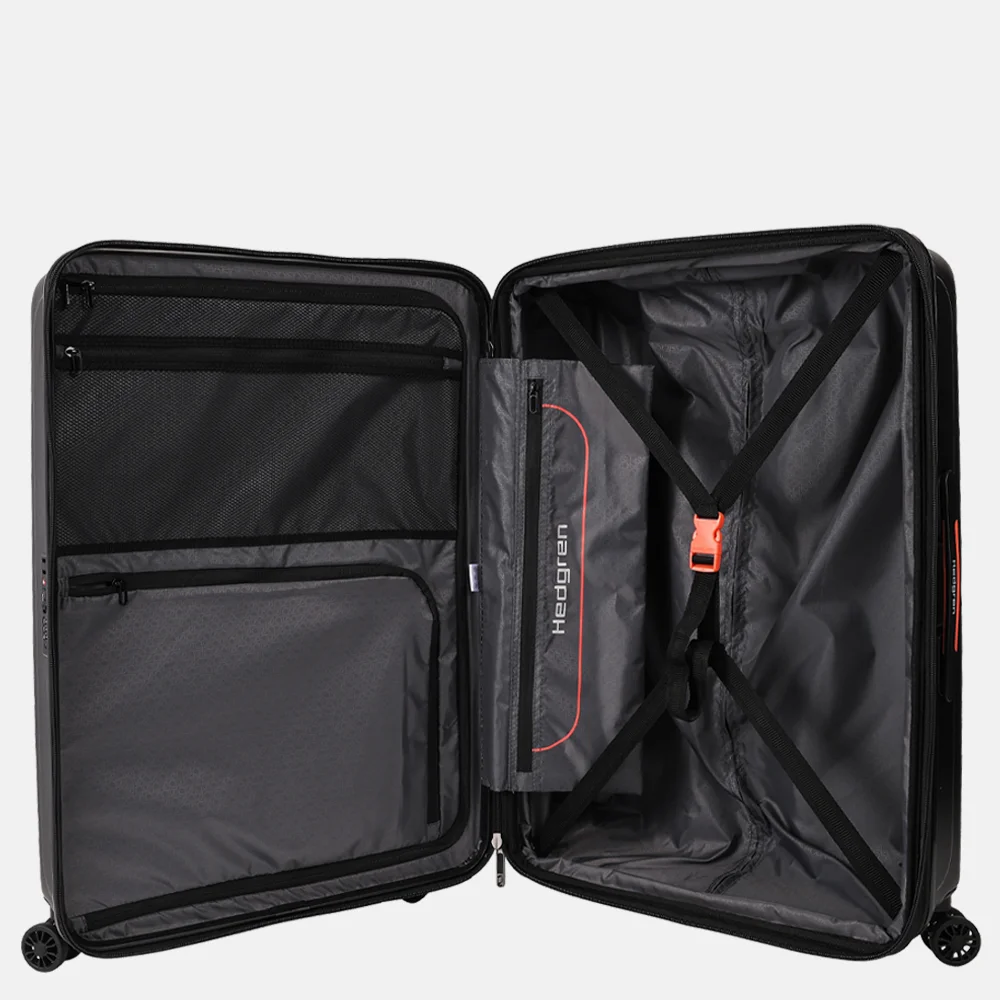 Hedgren Comby spinner reiskoffer 74 cm black bij Duifhuizen