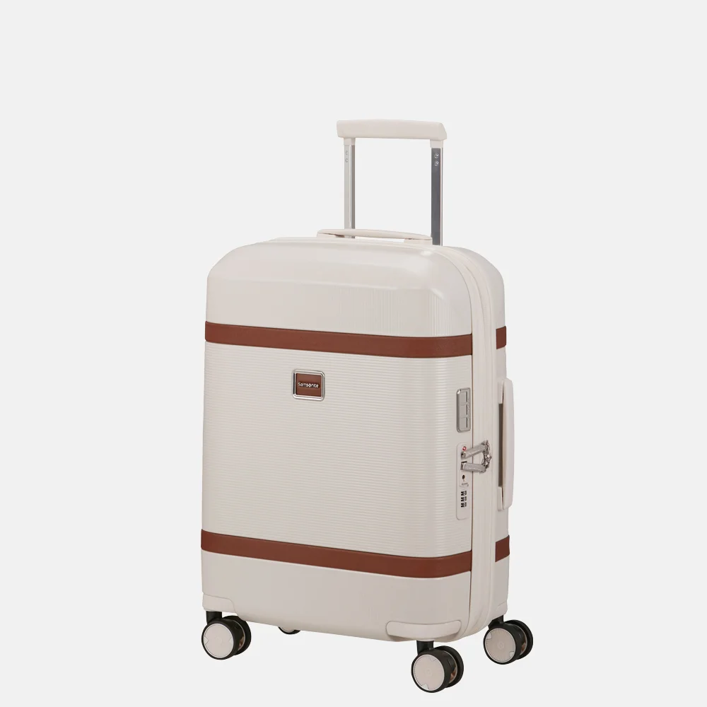Samsonite Image Spinner handbagage koffer expendable 55 cm ivory bij Duifhuizen