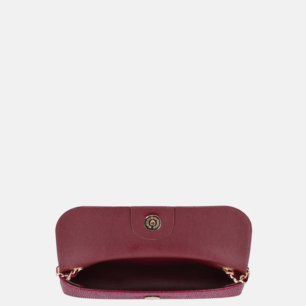 Flora & Co clutch strass bordeaux bij Duifhuizen