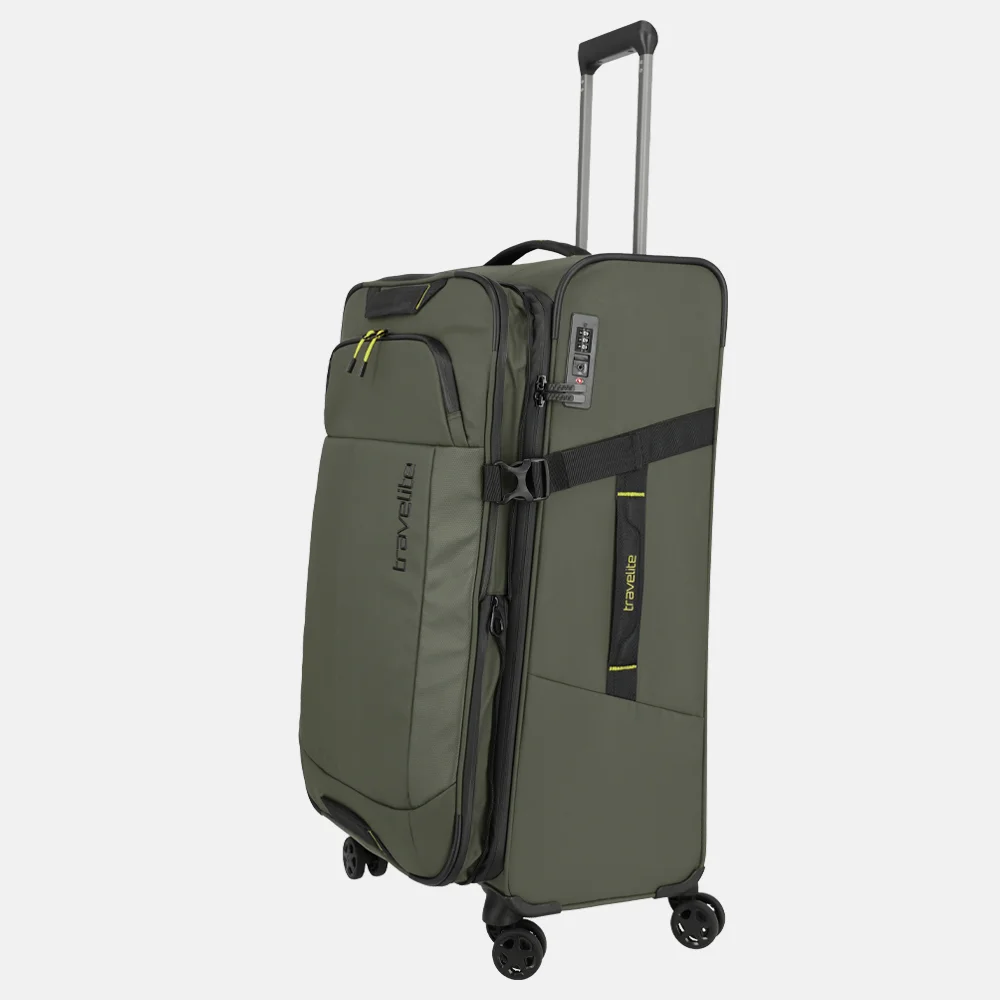 Travelite Briize koffer 78 cm L expendable khaki bij Duifhuizen