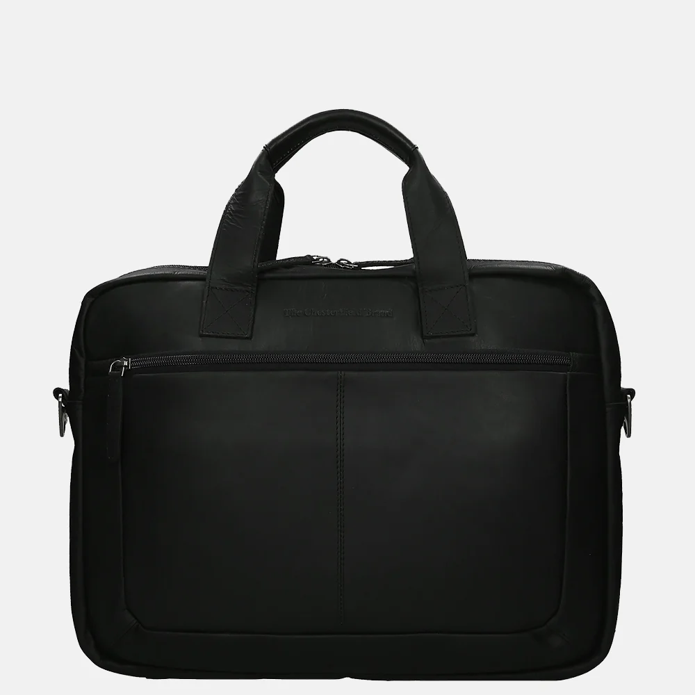 Chesterfield Calvi laptoptas 15.6 inch black bij Duifhuizen