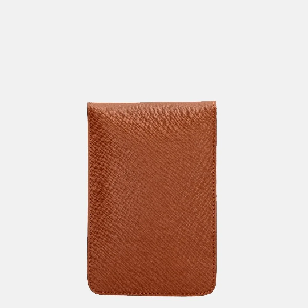 Charm London Saffiano telefoontas cognac bij Duifhuizen