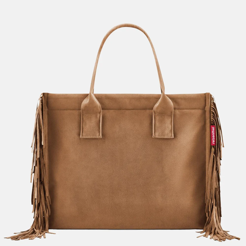 Reisenthel Daily Western shopper franjes cognac bij Duifhuizen