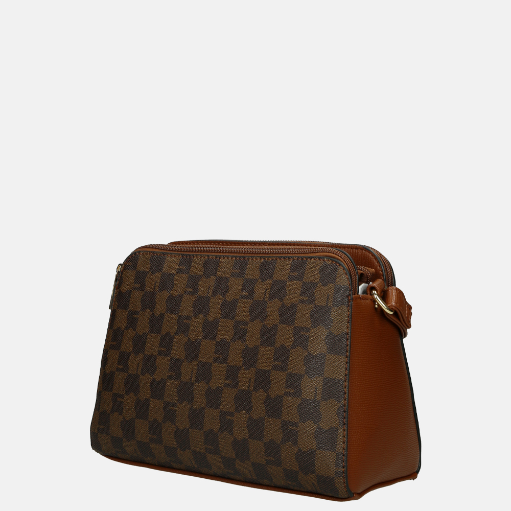 Firenze crossbody tas brown bij Duifhuizen