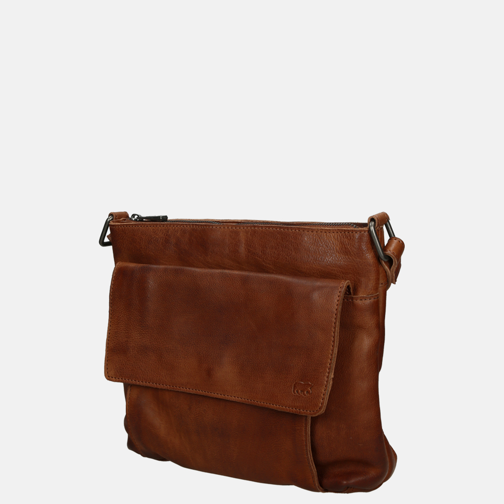 Bear Design Rai schoudertas cognac bij Duifhuizen