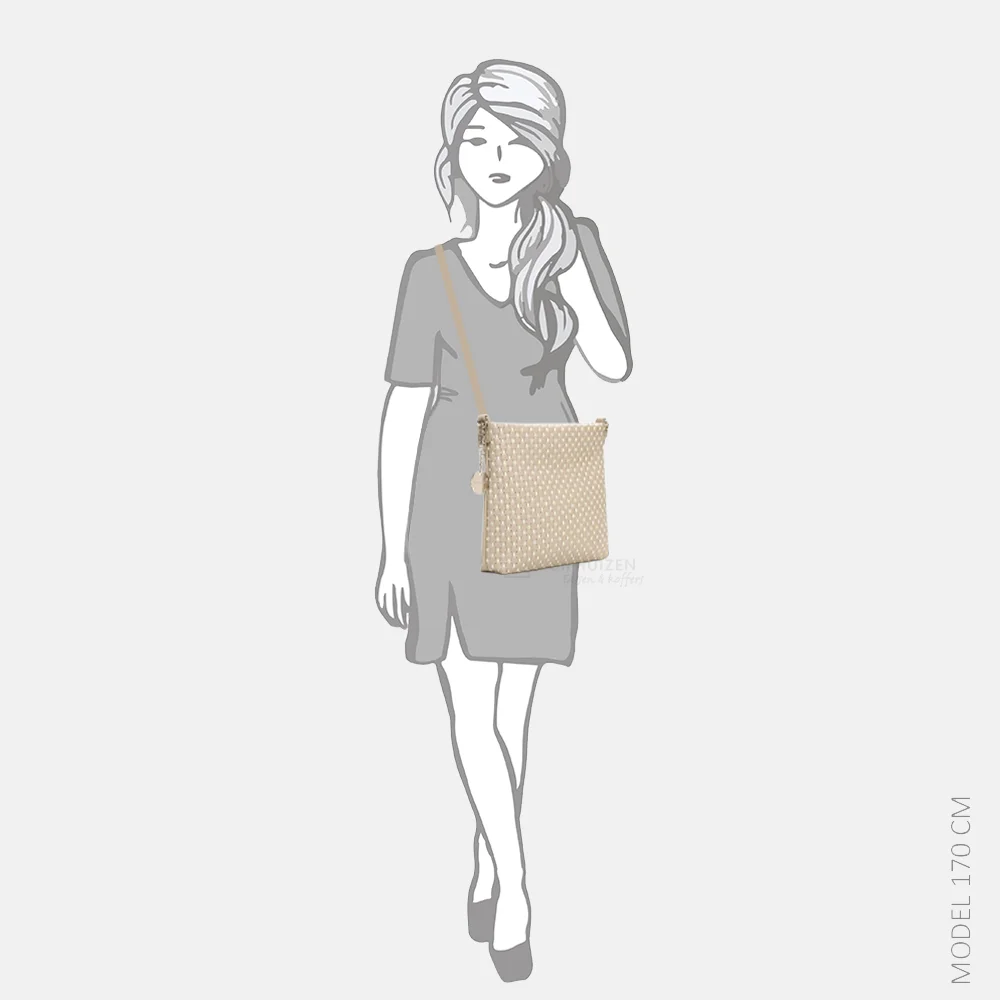 Emily & Noah Josefin crossbody tas light taupe bij Duifhuizen