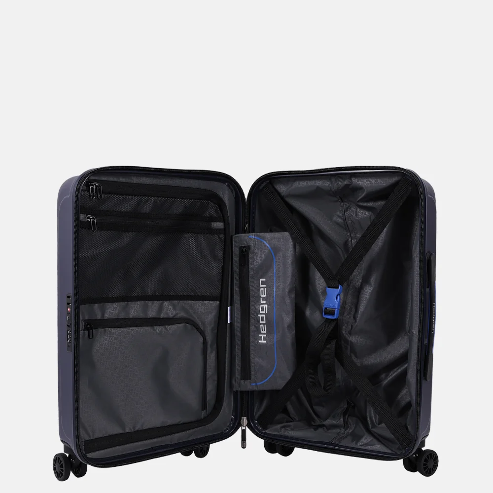 Hedgren Comby spinner handbagage koffer 55 cm peacoat blue bij Duifhuizen